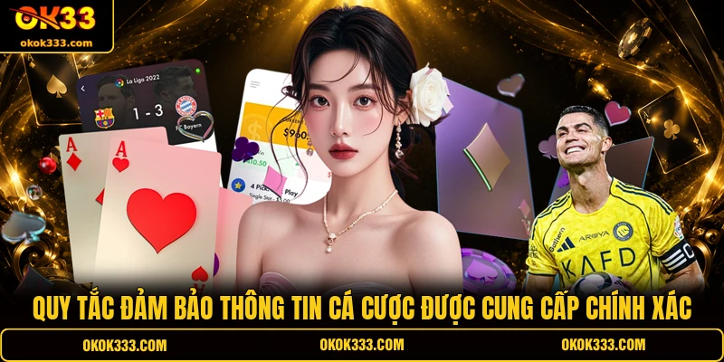 Quy tắc đảm bảo thông tin cá cược được cung cấp chính xác